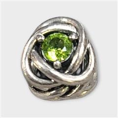 Authentic Pandora Spring Green Eternity Circle Charm - August